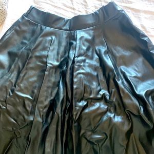 Black Leather Skirt